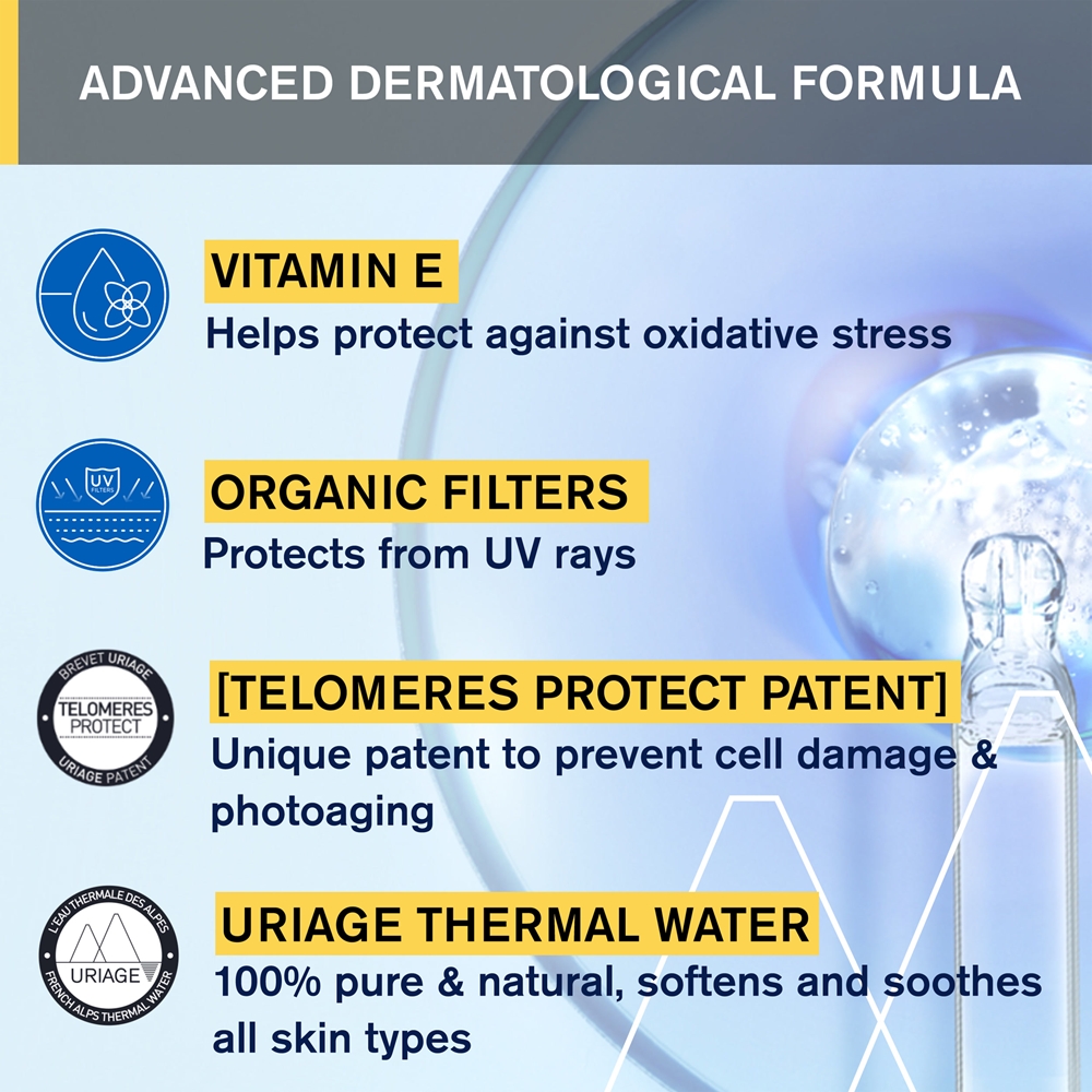 Крем солнцезащитный Uriage Bariesun SPF 30 для лица и тела, без белых следов, 50 мл — фото 5