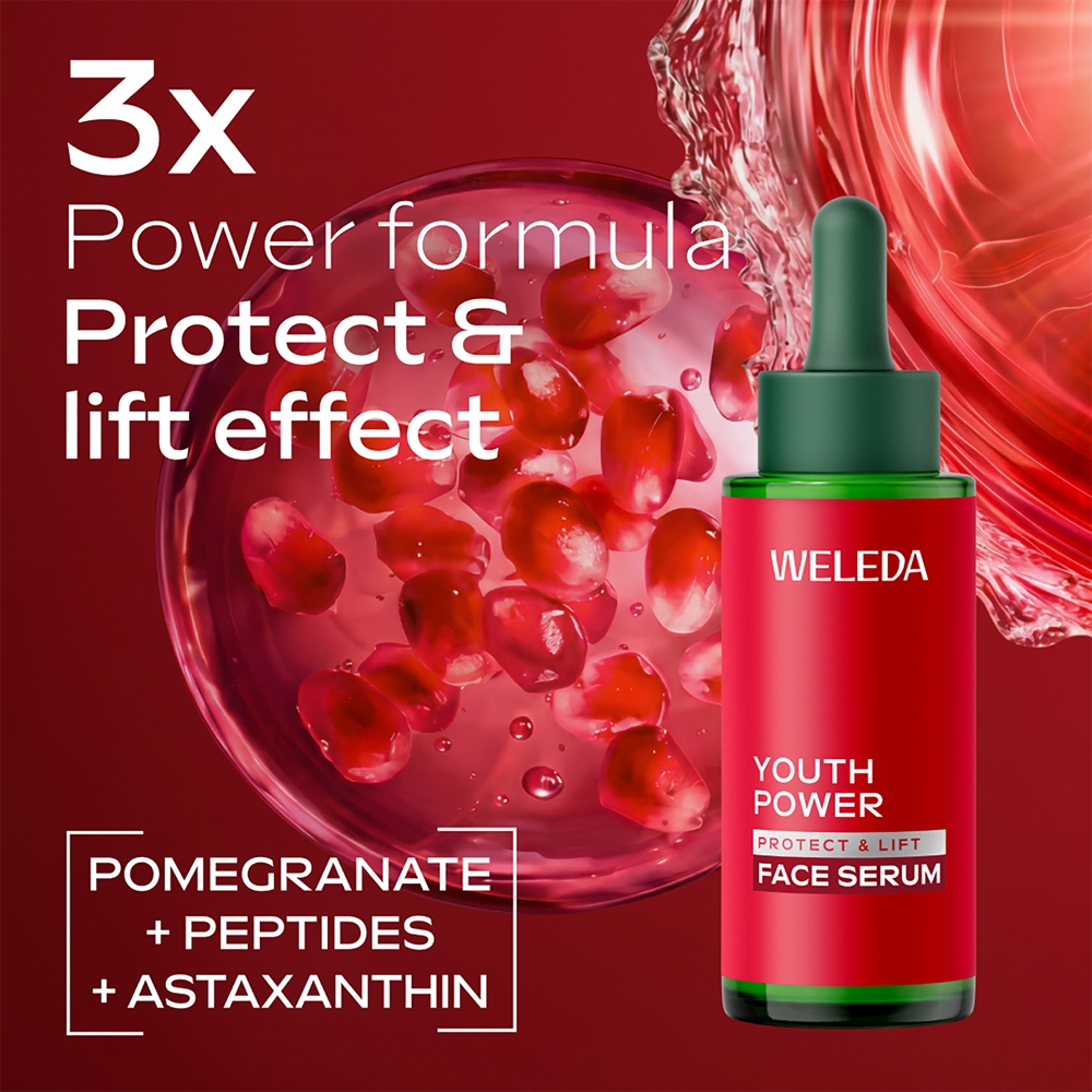 Набор косметики для лица Weleda Astaxanthin Firming Ritual дневной и ночной крем, сыворотка, подарочный — фото 7