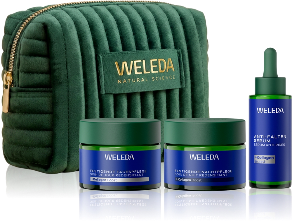 Набор косметики для лица Weleda Blue Gentian Contouring Ritual лифтинг-кремы и сыворотка, подарочный
