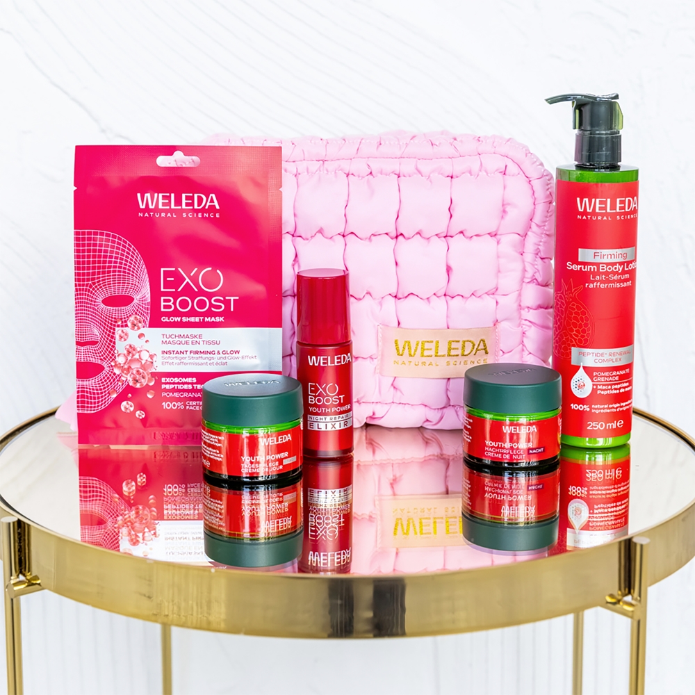 Набор для ухода за лицом и телом Weleda Astaxanthin Renewal Ritual, кремы, сыворотки и тканевая маска — фото 2
