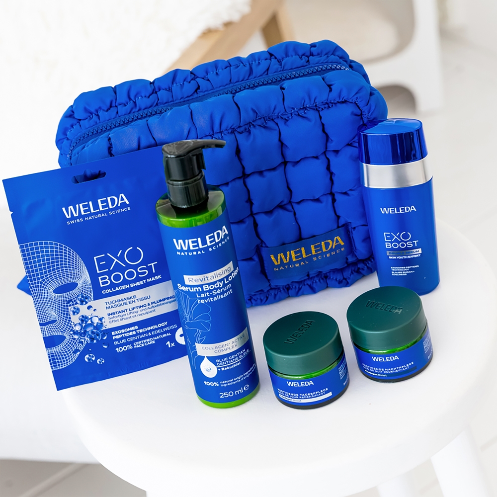 Набор для ухода за лицом и телом Weleda Blue Gentian Renewal Ritual, кремы, сыворотки и тканевая маска — фото 2
