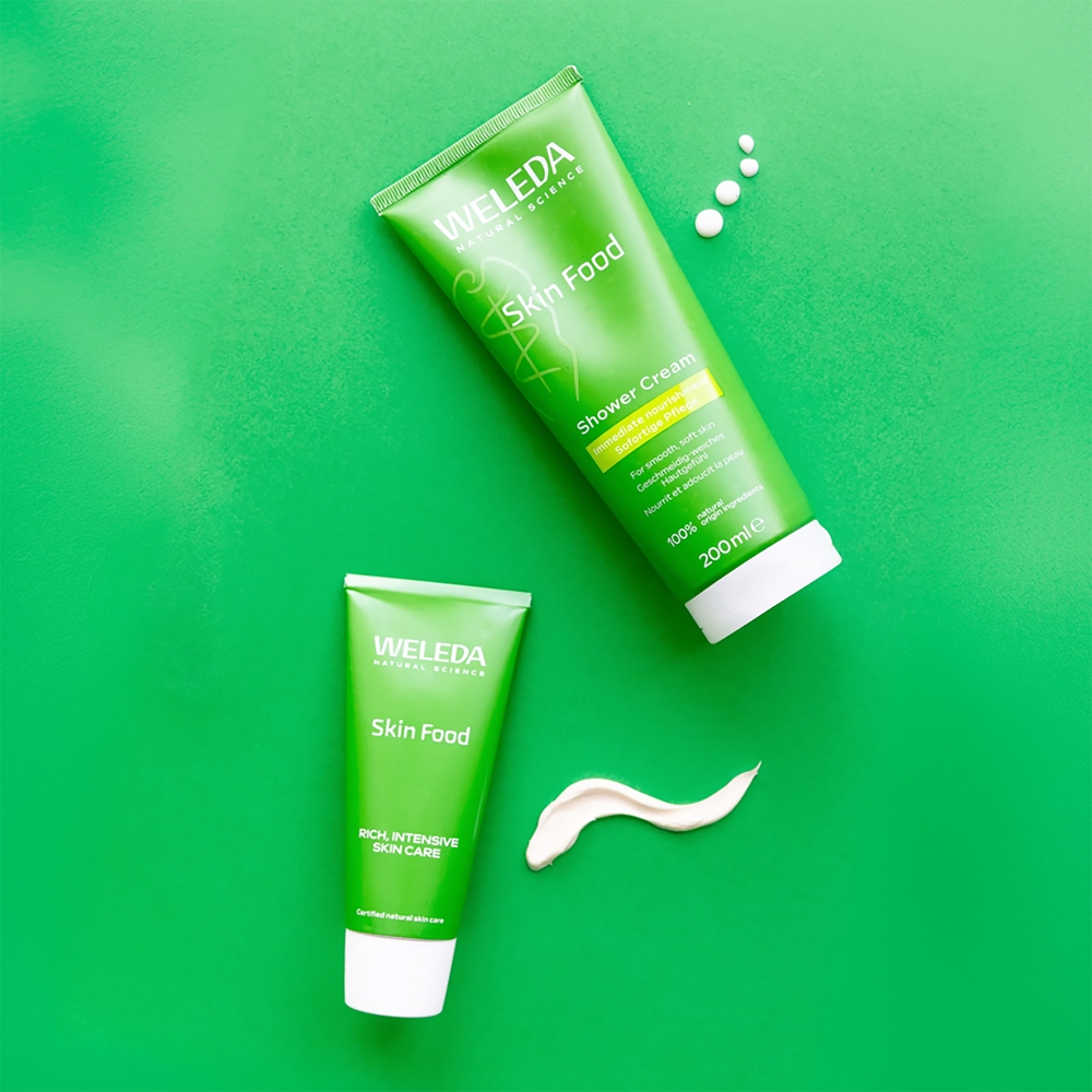 Набор косметики Weleda Skin Food Glow Ritual питательный, подарочный, крем для душа, крем и бальзам для губ — фото 4