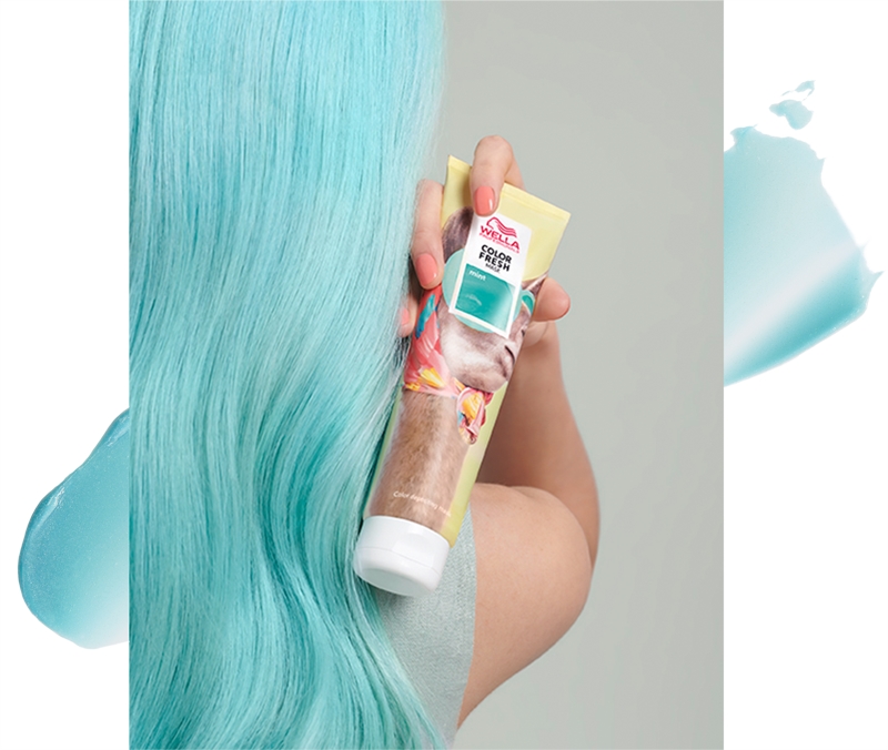 Оттеночная маска для волос Wella Professionals Color Fresh красная, для домашнего окрашивания, 150 мл, оттенок Mint — фото 6