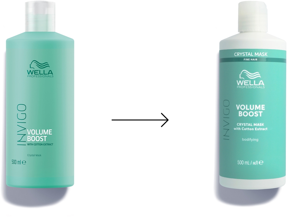 Маска для тонких волос Wella Professionals Invigo Volume Boost для увлажнения и объёма, 145 мл / 500 мл — фото 3