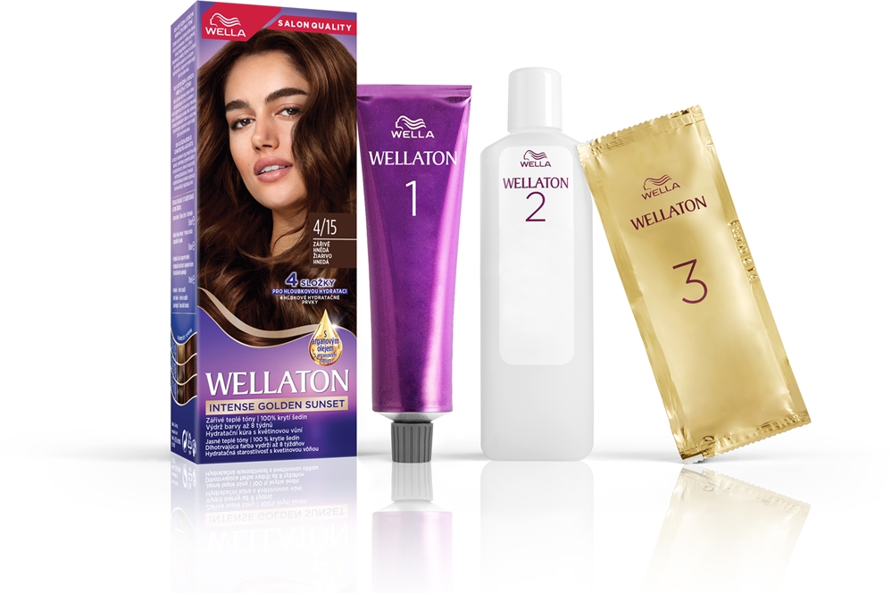 Wella Wellaton Intense Golden Sunset Permanent Hair Dye with argan oil