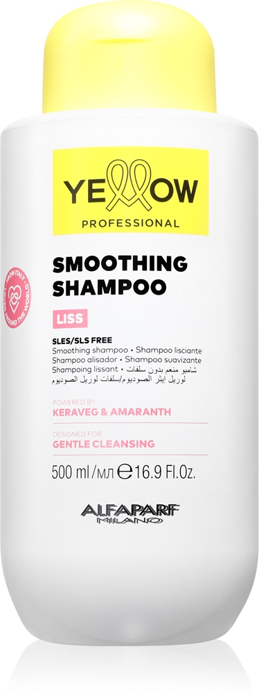 Шампунь для волос Yellow Professional Liss Smoothing Shampoo разглаживающий, для волос со склонностью к перхоти, 500 мл