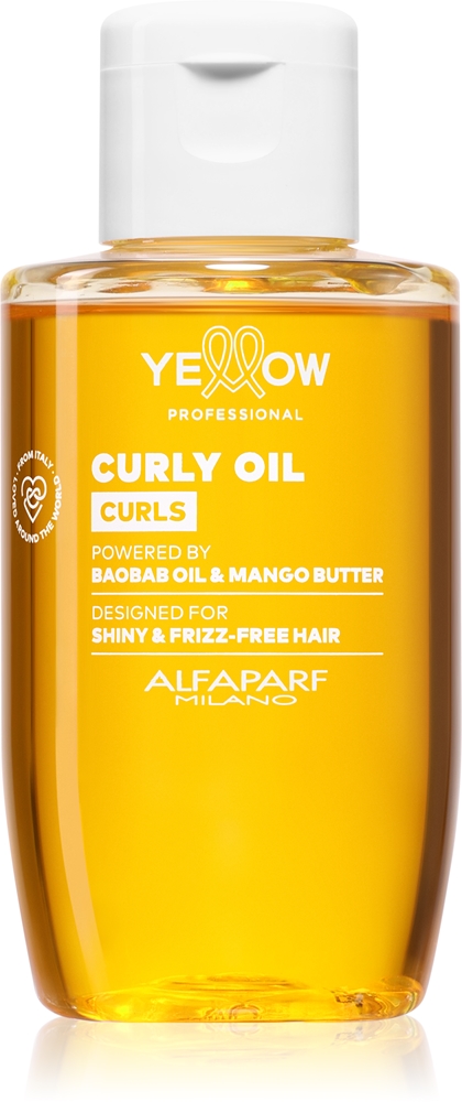 Масло для волос Yellow Professional Curls Curly Oil для кудрявых и волнистых волос, придаёт блеск и эластичность, 100 мл