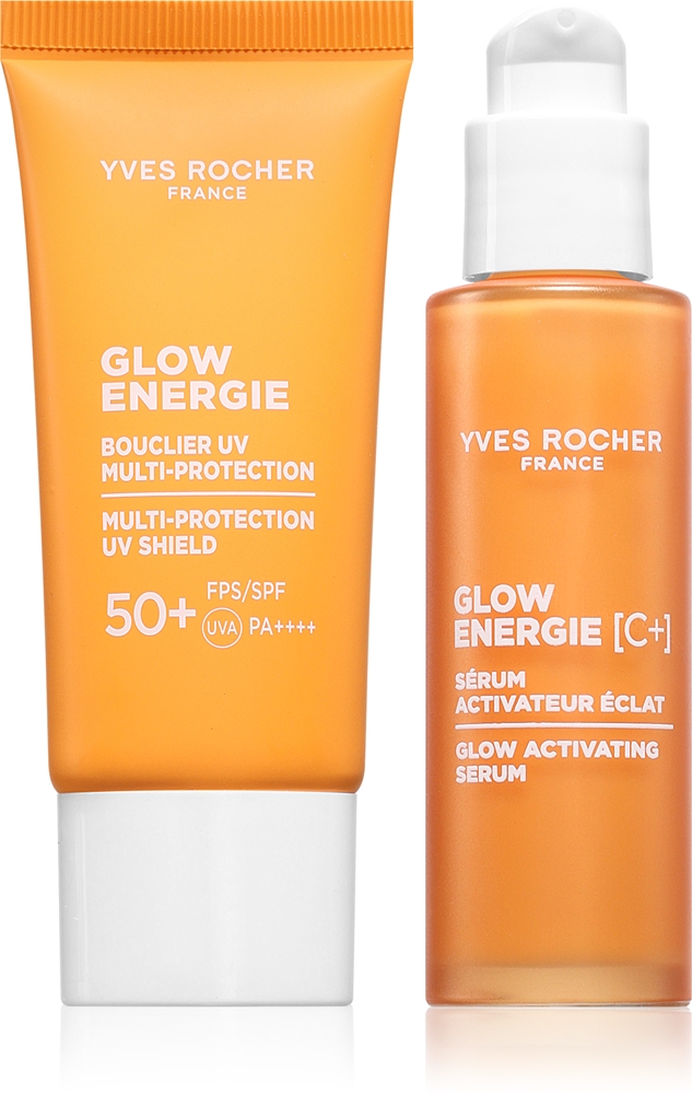 Yves Rocher Glow Energie - Набор для лица Glow Energie сыворотка и дневной крем SPF 50+