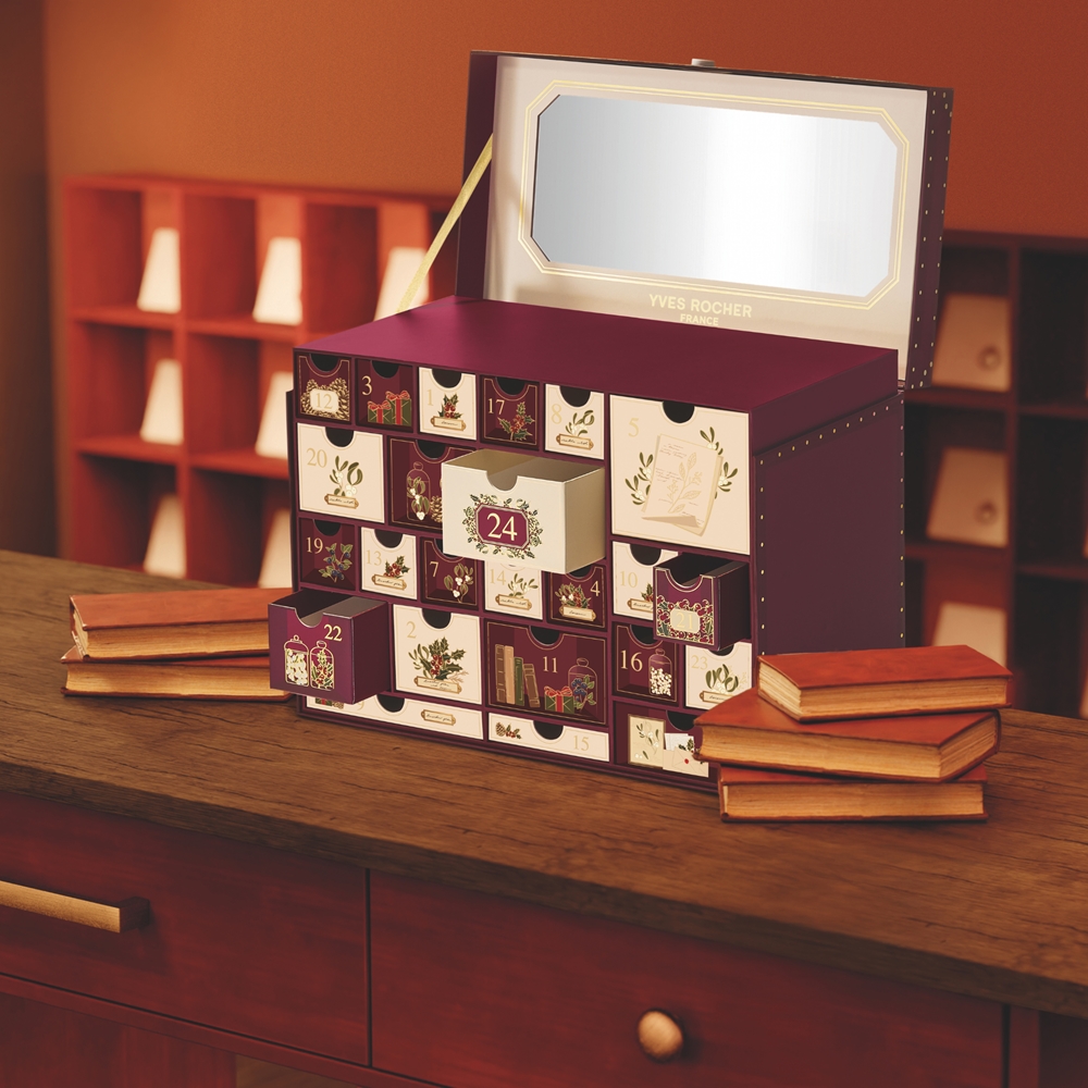 Адвент-календарь Yves Rocher Advent Calendar Premium, 24 подарка, набор косметики — фото 2