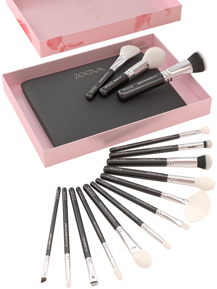 ZOEVA The Artists Brush Set zestaw pędzli z kosmetyczką