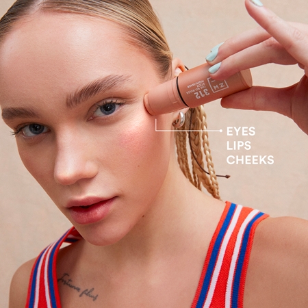 3INA The No-Rules Stick lápis multifuncional para olhos, lábios e bochechas