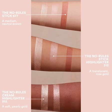 3INA The No-Rules Stick lápis multifuncional para olhos, lábios e bochechas