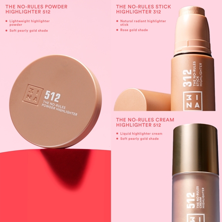 3INA The No-Rules Powder multifunkční líčidlo pro oči, rty a tvář