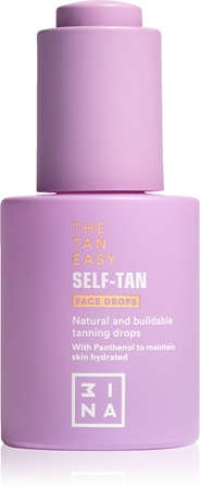3INA The Tan Easy Self-Tan Face Drops önbarnító cseppek az arcra