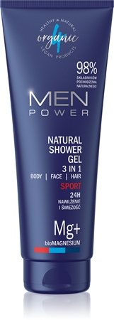 4Organic Men Power Sport 3-in-1 cleansing gel for men