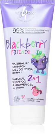4Organic Blackberry Duschgel & Shampoo 2 in 1 für Kinder