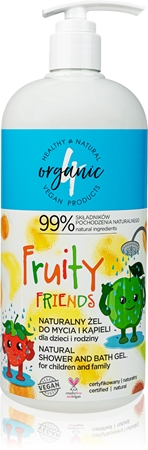 4Organic Fruity Ļoti maiga dušas želeja visai ģimenei