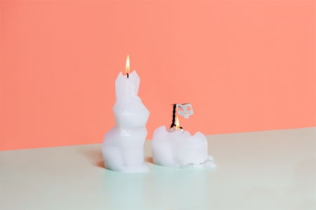 54 Celsius PyroPet HOPPA (Bunny) bougie décorative White