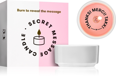 54 Celsius Secret Message Candle Thanks! Merci! Takk! свещ