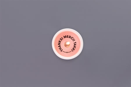 54 Celsius Secret Message Candle Thanks! Merci! Takk! свещ