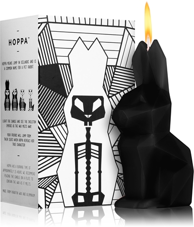 54 Celsius PyroPet HOPPA (Bunny) dekorativt lys Sort I.