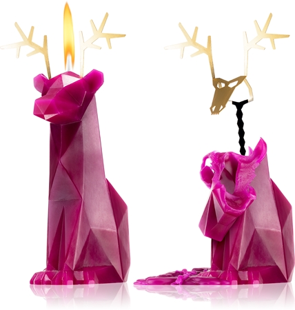 54 Celsius PyroPet DYRI (Reindeer) lumanare burgundy
