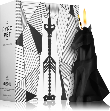 54 Celsius PyroPet EINAR (Unicorn) dekorativní svíčka Black I.