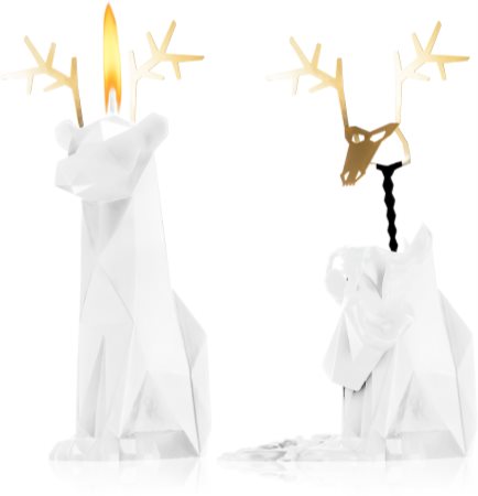 54 Celsius PyroPet DYRI (Reindeer) kerze White
