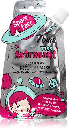 7DAYS SPACE FACE Miss Astronaut почистваща маска - премахваща се