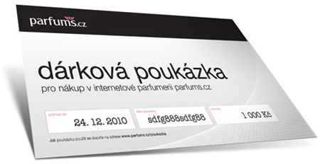Darčeková poukážka tlačená
