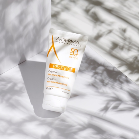 A-Derma Protect Cream Beskyttelsescreme til normal og tør hud SPF 50+