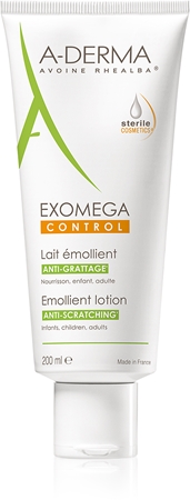 A-Derma Exomega Control тоалетно мляко за тяло за много суха чуствителна и атопична кожа