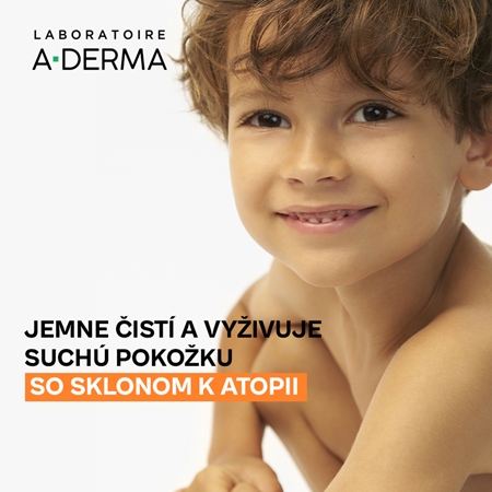 A-Derma Exomega Control 2 in 1 emollient cleansing gel sprchový gél pre suchú až atopickú pokožku