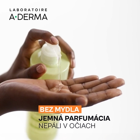 A-Derma Exomega Control 2 in 1 emollient cleansing gel sprchový gél pre suchú až atopickú pokožku