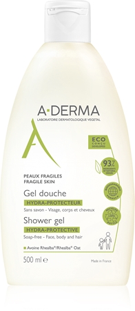 A-Derma Hydra-Protective itin švelni dušo želė visai šeimai