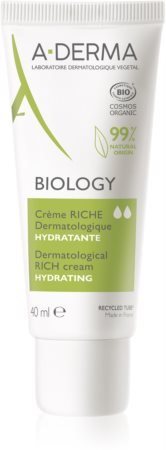 A-Derma Biology crème hydratante nourrissante pour peaux sèches à très sèches et sensibles