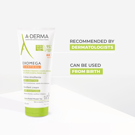 A-Derma Exomega Control Emollient Cream Body Cream for very dry sensitive and atopic skin