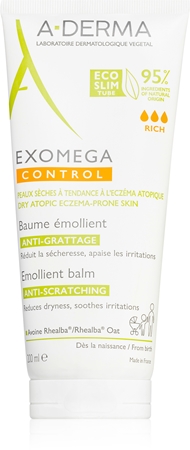 A-Derma Exomega Control bálsamo corporal de proteção com efeito nutritivo de longa duração para pele sensível e atópica