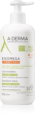 A-Derma Exomega Control молочко для тіла проти подразнення та свербіння шкіри