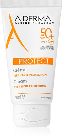 A-Derma Protect crema protettiva viso senza profumazione SPF 50+