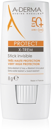 A-Derma Protect X-Trem Invisible Stick zaštitni stick za osjetljiva područja SPF 50+
