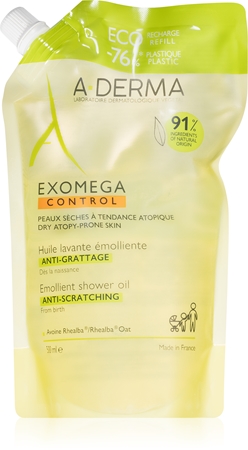 A-Derma Exomega Control prausimosi želė labai sausai, jautriai ir atopiškai odai