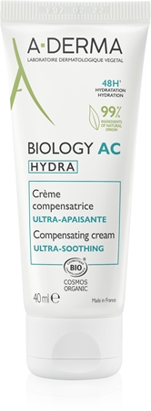 A-Derma Biology AC Hydra crème hydratante et apaisante effet 48h