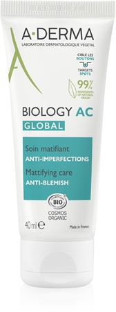 A-Derma Biology AC matirajoča nega proti nepravilnostim na koži