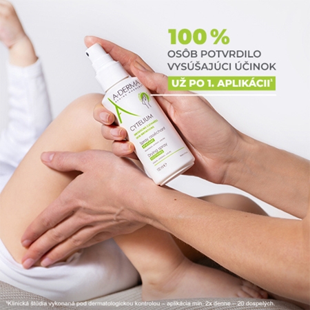 A-Derma Cytelium vysušujúci a upokojujúci sprej pre podráždenú pokožku