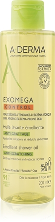 A-Derma Exomega Control Emollient Shower Oil Blødgørende bruseolie til tør og atopisk hud