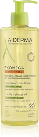 A-Derma Exomega Control Emollient Shower Oil Mīkstinoša dušas eļļa sausai un atopiskai ādai