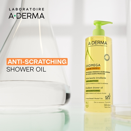 A-Derma Exomega Control Emollient Shower Oil Mīkstinoša dušas eļļa sausai un atopiskai ādai