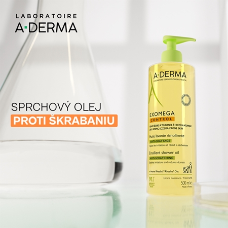 A-Derma Exomega Control Emollient Shower Oil zvláčňujúci sprchový olej pre suchú až atopickú pokožku