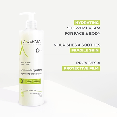 A-Derma Hydra-Protective gel douche extra-doux format familial